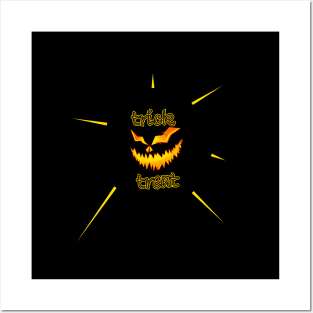 trick or treat halloween Posters and Art